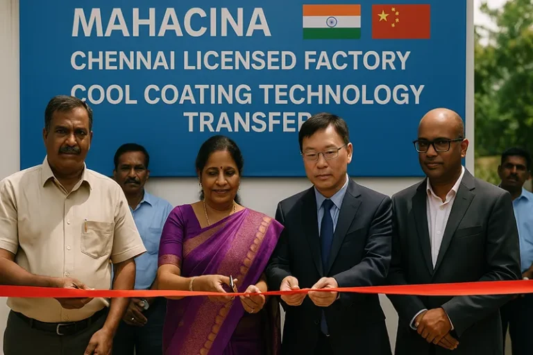 Mahacina’s Chennai Franchise Factory Officially Begins Operations, Cooling Coating Technology Successfully Localized in India-4