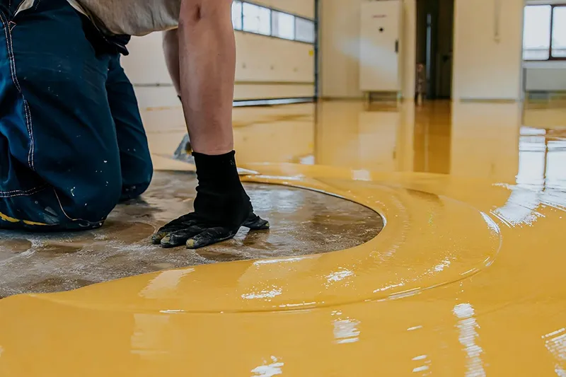 Waterborne Polyurethane Self-Leveling Mortar Floor Paint